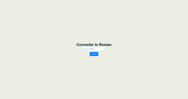 Roman Numeral Converter